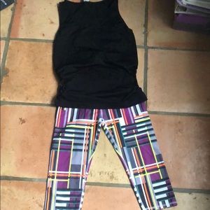 Fabletics capri and tank set